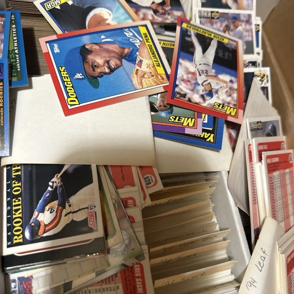 Assorted Baseball Trading Cards Collection
